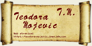 Teodora Mojević vizit kartica